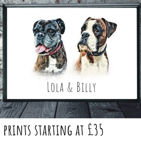 Specialising in the merging of multiple photos of family past and present to create the ultimate sentimental gift. Also specialising in pet portrait prints